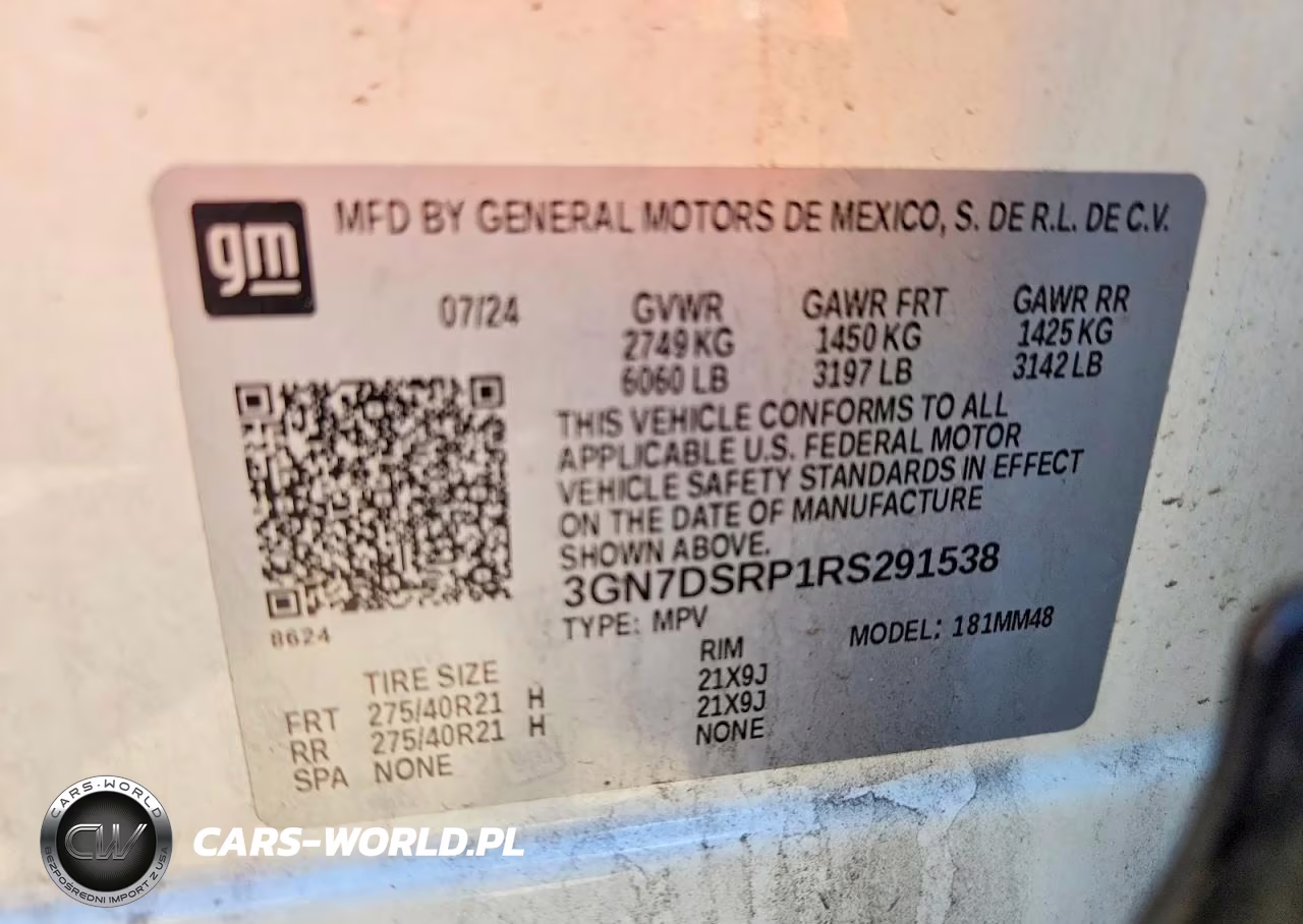 2024 Chevrolet Equinox 2Rs VIN:3GN7DSRP1RS291538 - 14