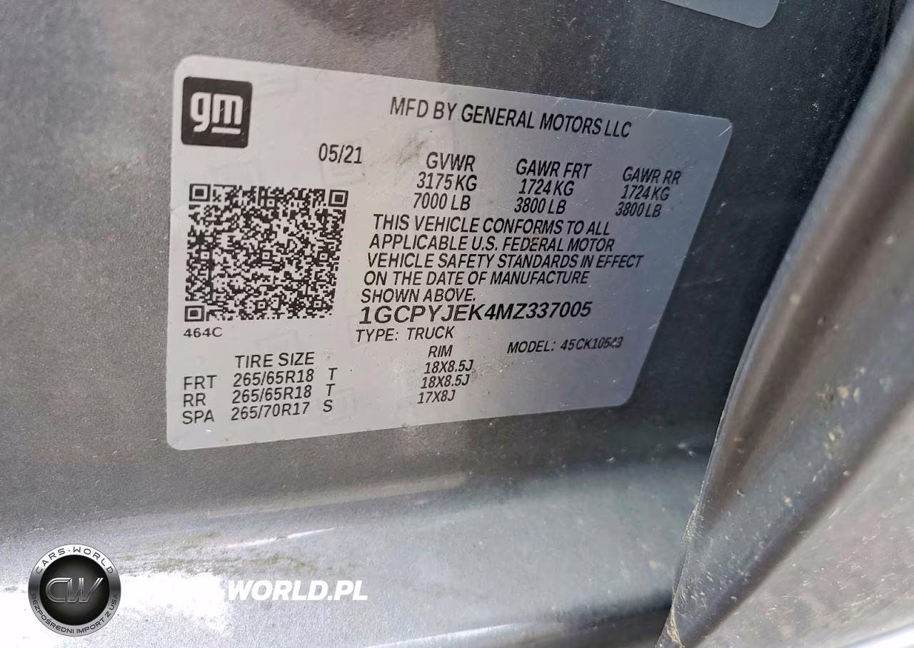 2021 Chevrolet Silverado K1500 Lt VIN:1GCPYJEK4MZ337005 - 12
