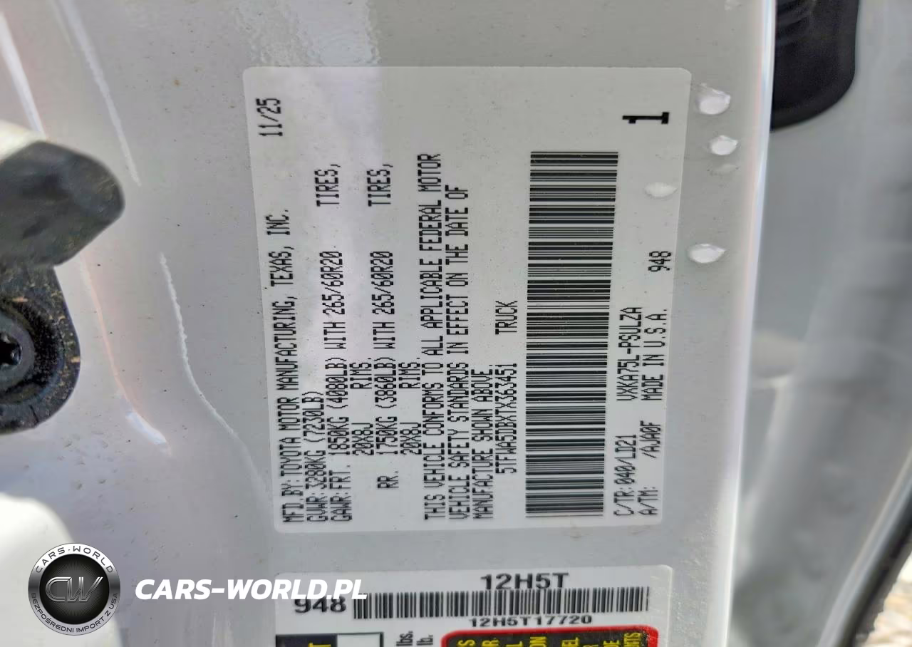 2026 Toyota Tundra Limited VIN:5TFWA5DBXTX363451 - 12