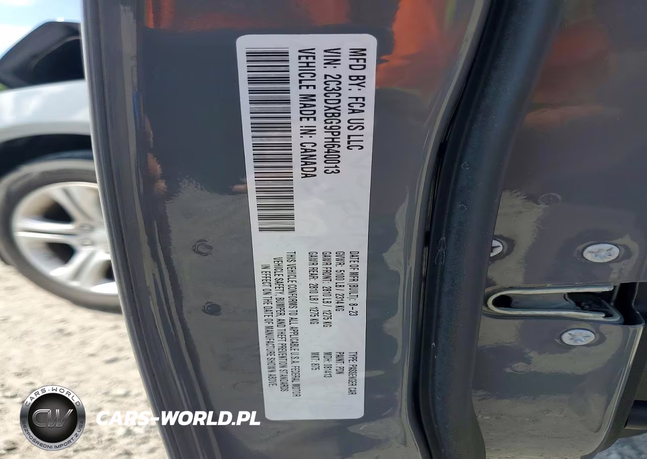 2023 Dodge Charger Sxt VIN:2C3CDXBG9PH640013 - 12