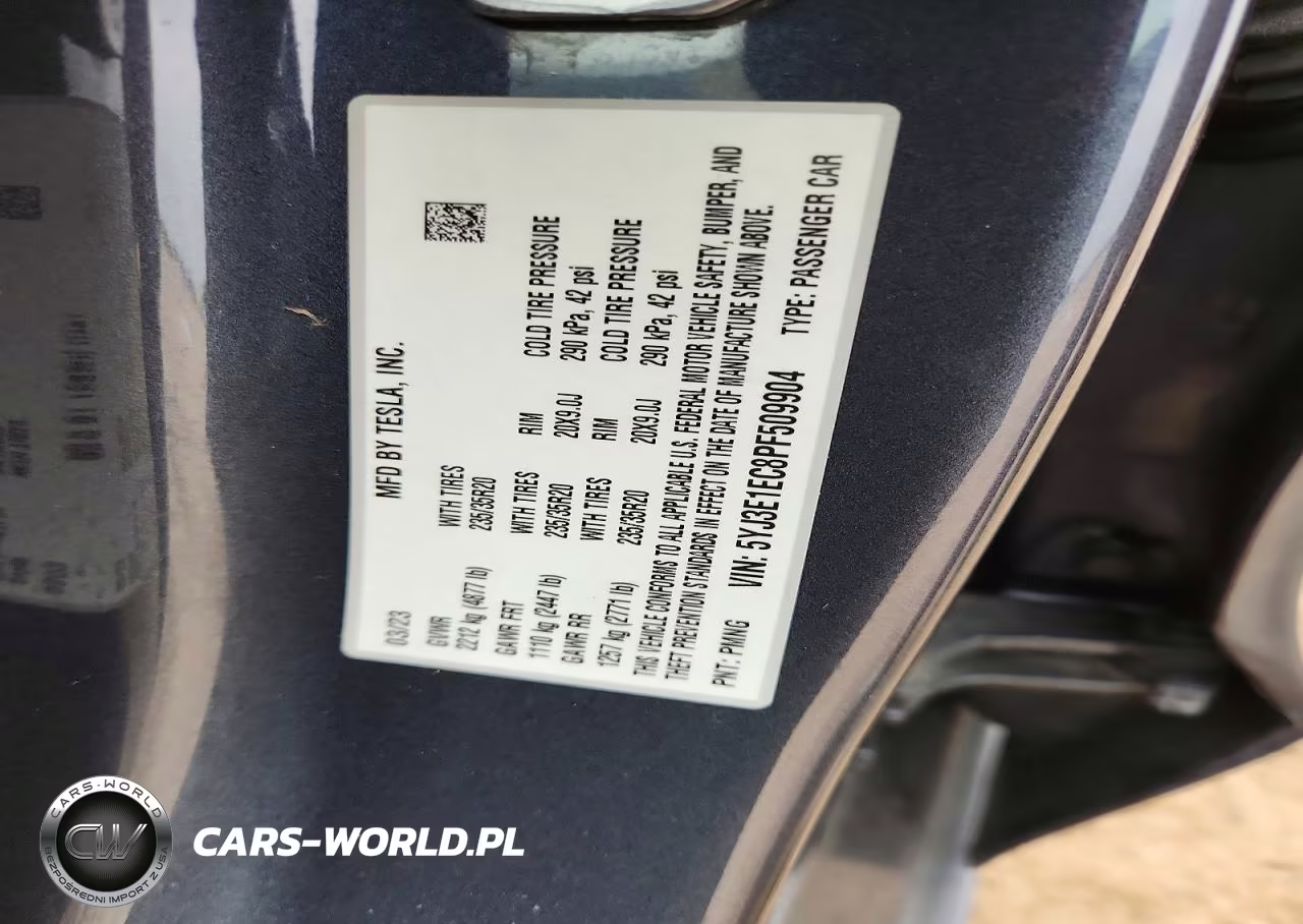 2023 Tesla Model 3 VIN:5YJ3E1EC8PF509904 - 12