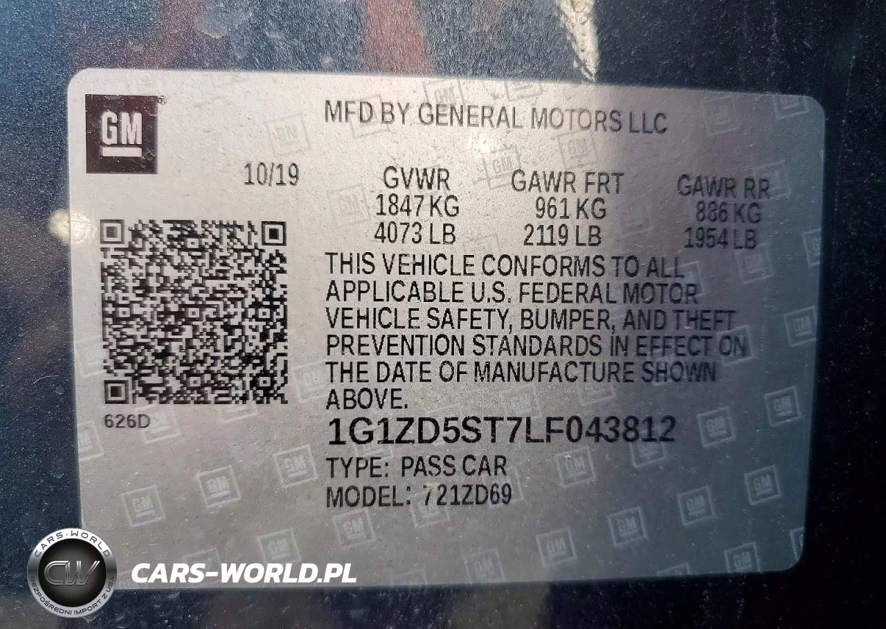 2020 Chevrolet Malibu Lt VIN:1G1ZD5ST7LF043812 - 12