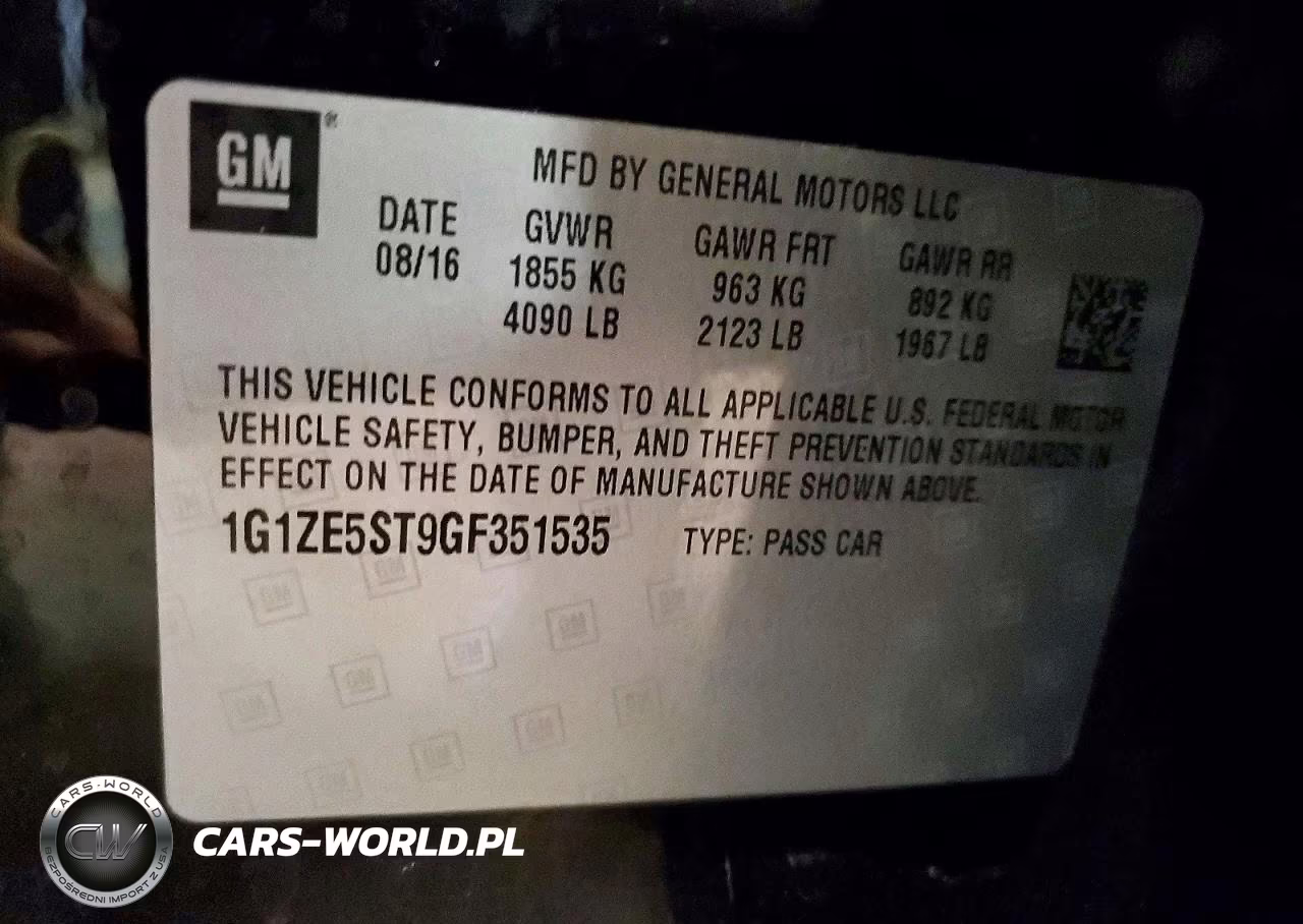 2016 Chevrolet Malibu Lt VIN:1G1ZE5ST9GF351535 - 13