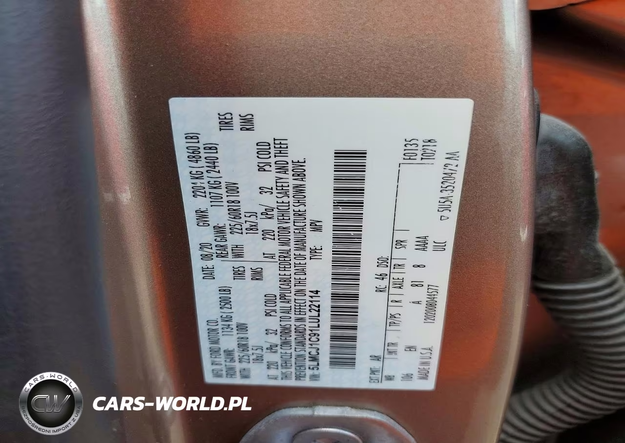 2020 Lincoln Corsair VIN:5LMCJ1C91LUL22114 - 13