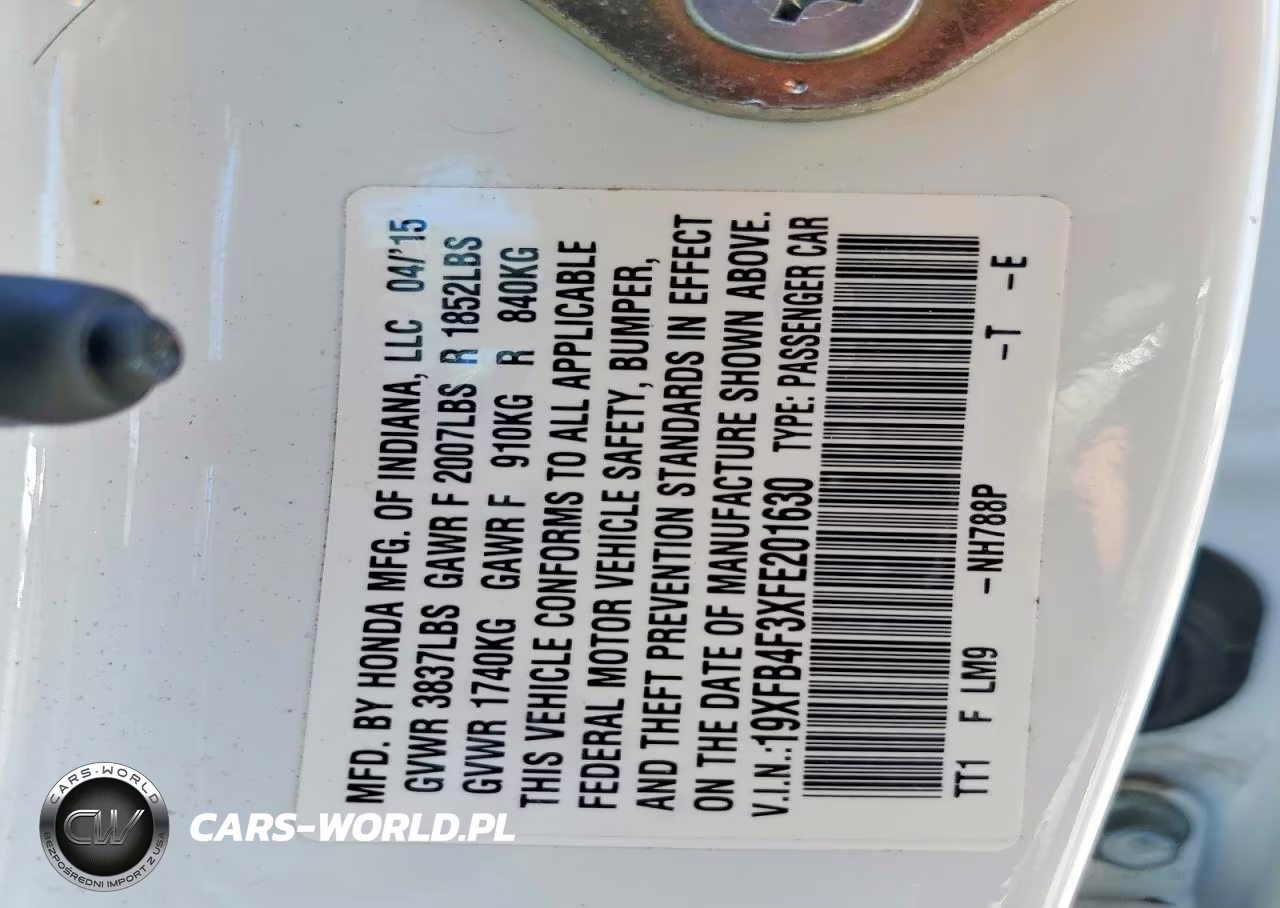 2015 Honda Civic Hybrid L VIN:19XFB4F3XFE201630 - 12