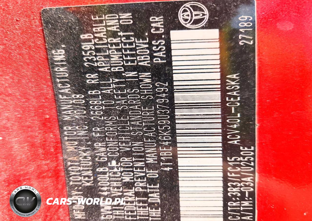 2009 Toyota Camry Se VIN:4T1BE46K59U379492 - 12