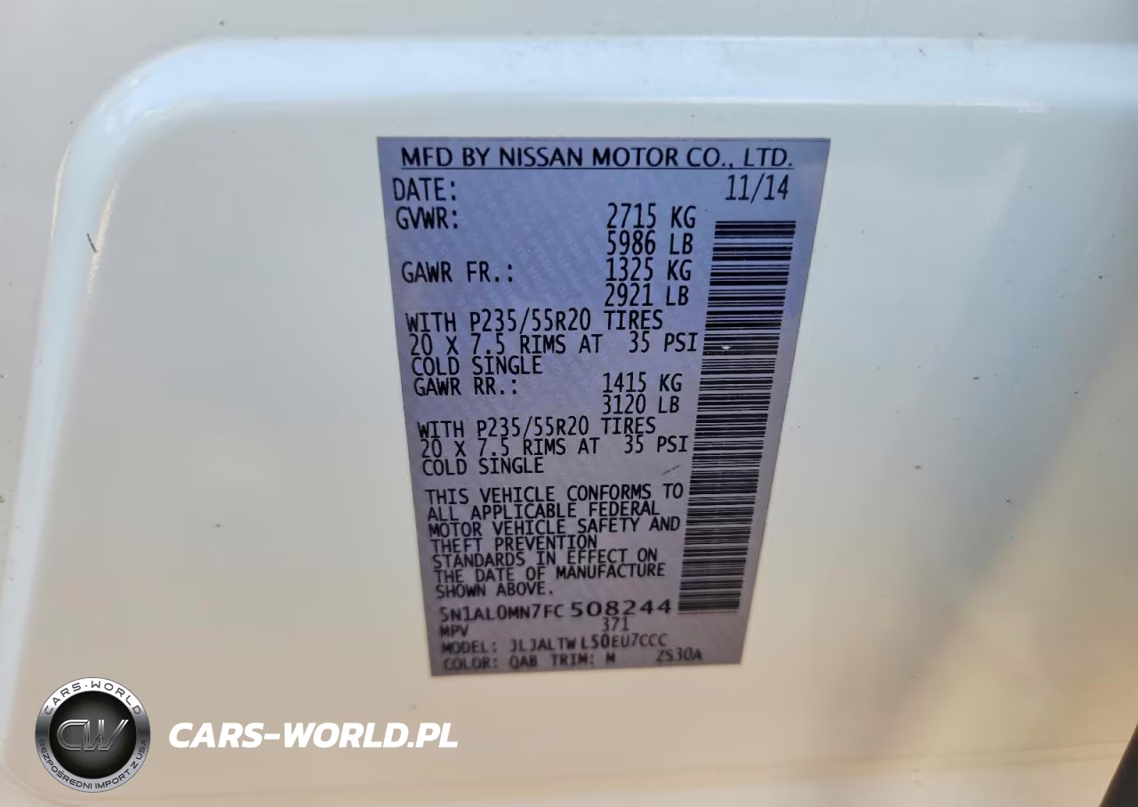 2015 Infiniti Qx60 Base VIN:5N1AL0MN7FC508244 - 13