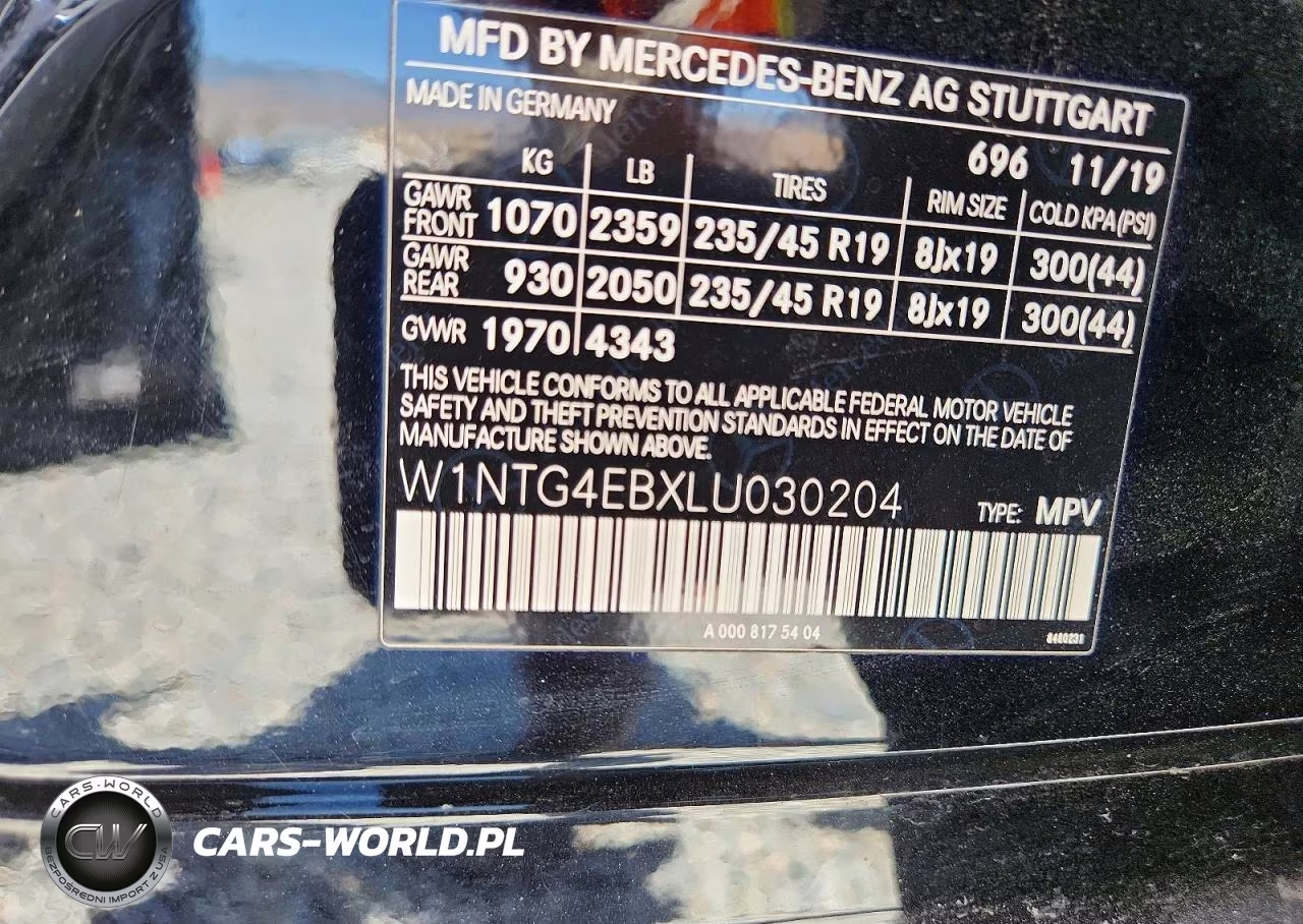 2020 Mercedes-Benz Gla 250 VIN:W1NTG4EBXLU030204 - 13