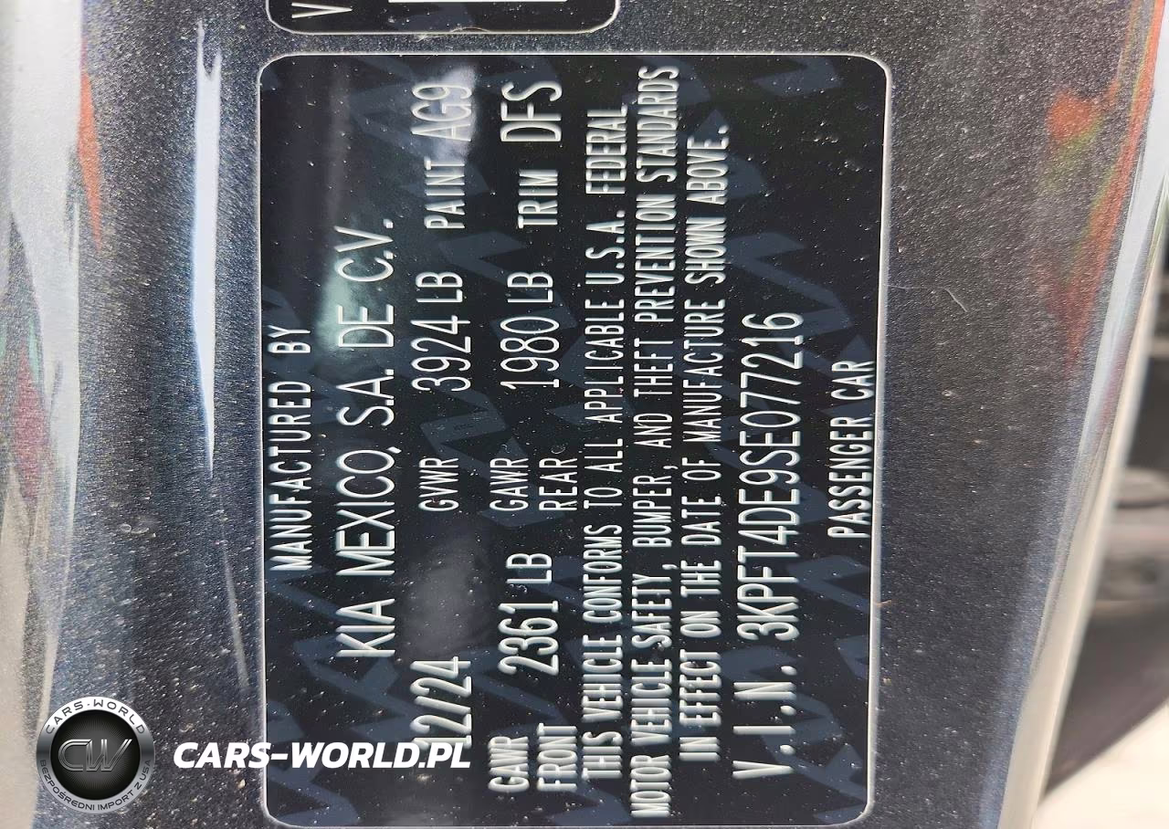 2025 Kia K4 Lx VIN:3KPFT4DE9SE077216 - 12
