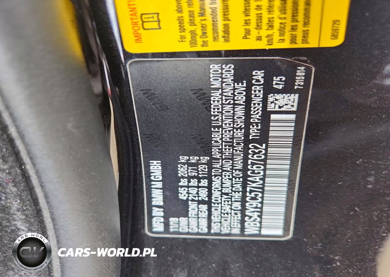 2019 BMW M4 VIN:WBS4Y9C57KAG67632 - 12