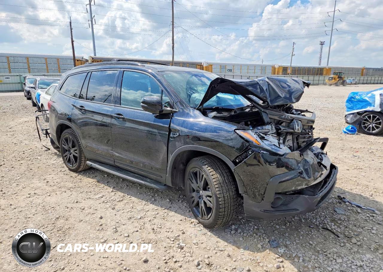 2022 Honda Pilot Black VIN:5FNYF6H77NB055110 - 4