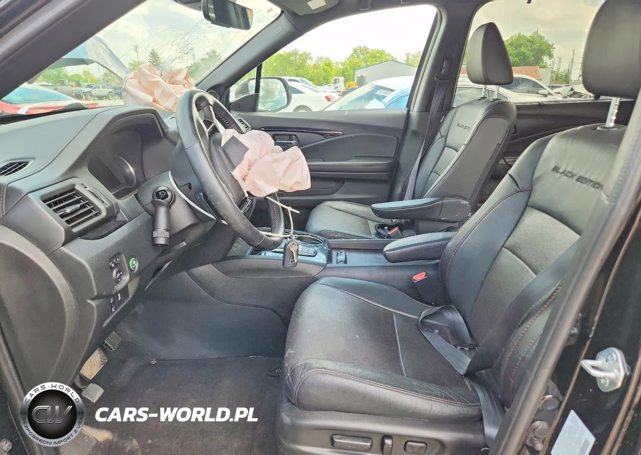 2022 Honda Pilot Black VIN:5FNYF6H77NB055110 - 7