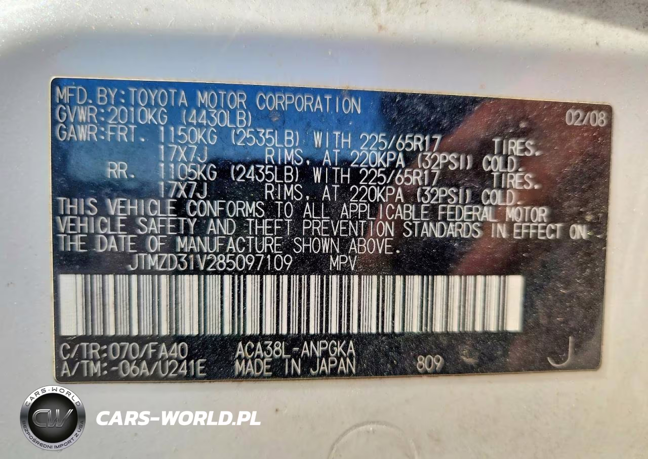 2008 Toyota Rav4 Limited VIN:JTMZD31V285097109 - 13