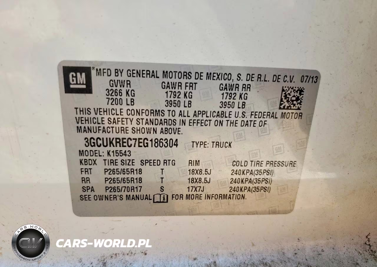 2014 Chevrolet Silverado K1500 Lt VIN:3GCUKREC7EG186304 - 12