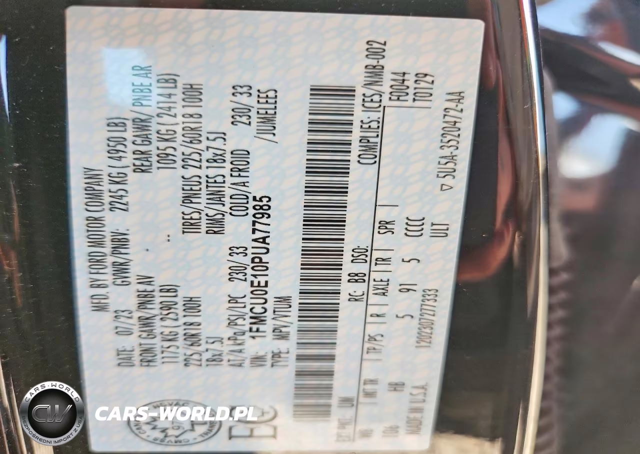 2023 Ford Escape VIN:1FMCU0E10PUA77985 - 13