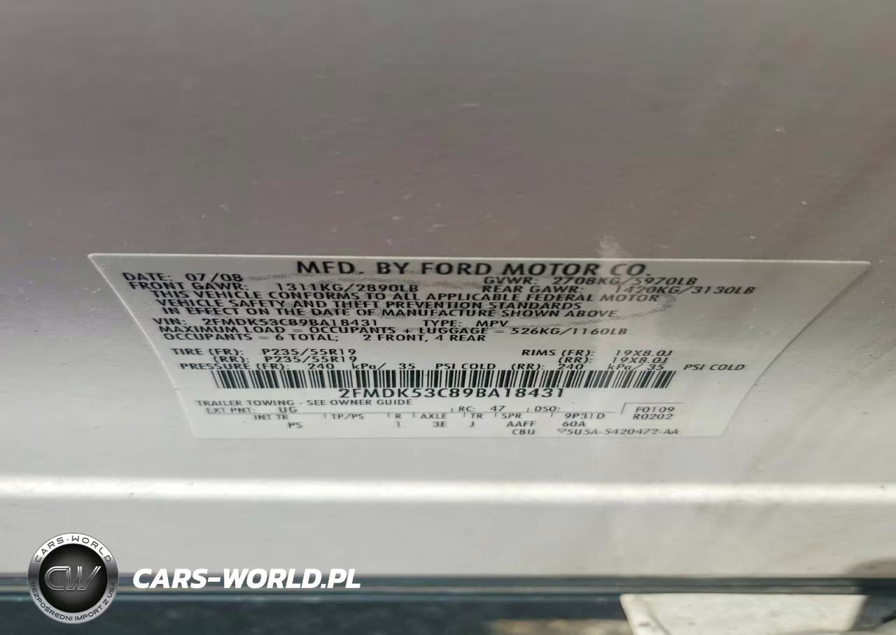 2009 Ford Flex Limited VIN:2FMDK53C89BA18431 - 13