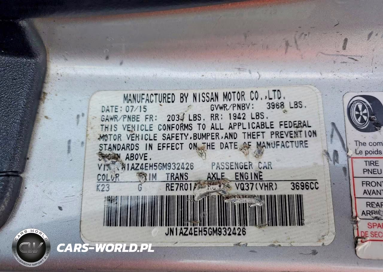 2016 Nissan 370Z Base VIN:JN1AZ4EH5GM932426 - 13