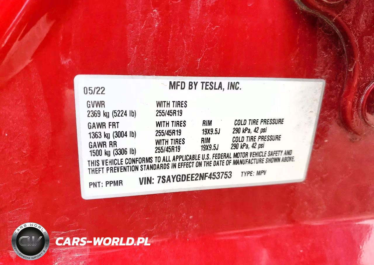 2022 Tesla Model Y VIN:7SAYGDEE2NF453753 - 14