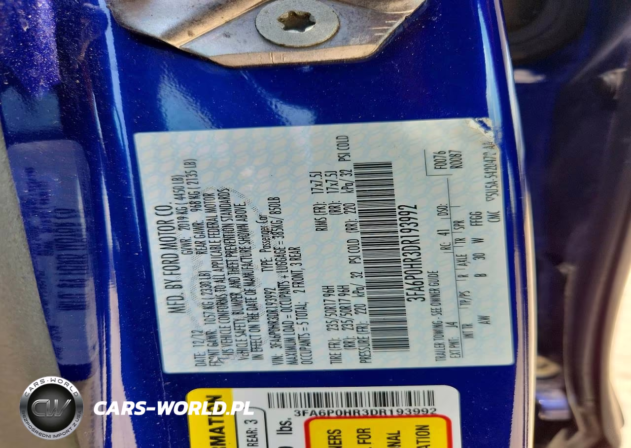 2013 Ford Fusion Se VIN:3FA6P0HR3DR193992 - 13