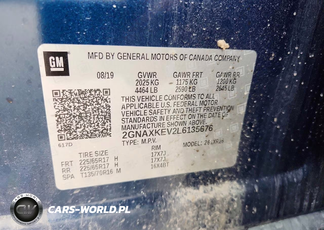 2020 CHEVROLET EQUINOX LT VIN:2GNAXKEV2L6135676 - 13