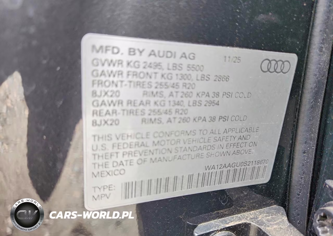 2025 Audi Q5 Premium Plus VIN:WA12AAGU0S2118670 - 14