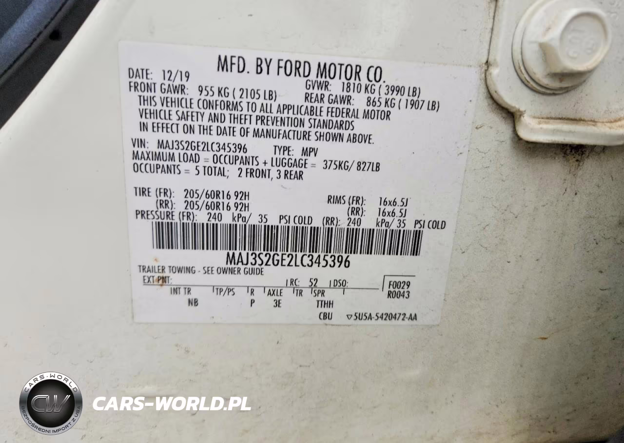 2020 Ford Ecosport Se VIN:MAJ3S2GE2LC345396 - 13