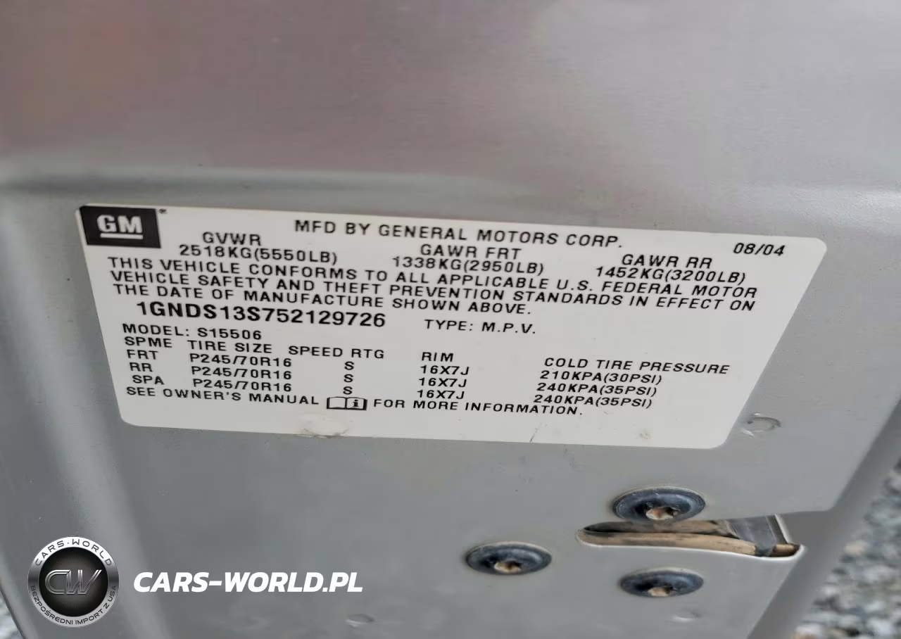 2005 Chevrolet Trailblazer Ls VIN:1GNDS13S752129726 - 13