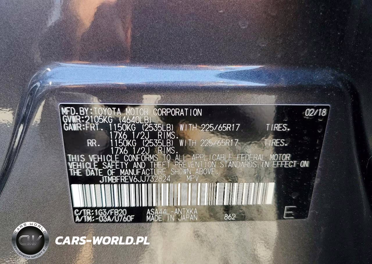 2018 Toyota Rav4 Le VIN:JTMBFREV6JJ732824 - 14