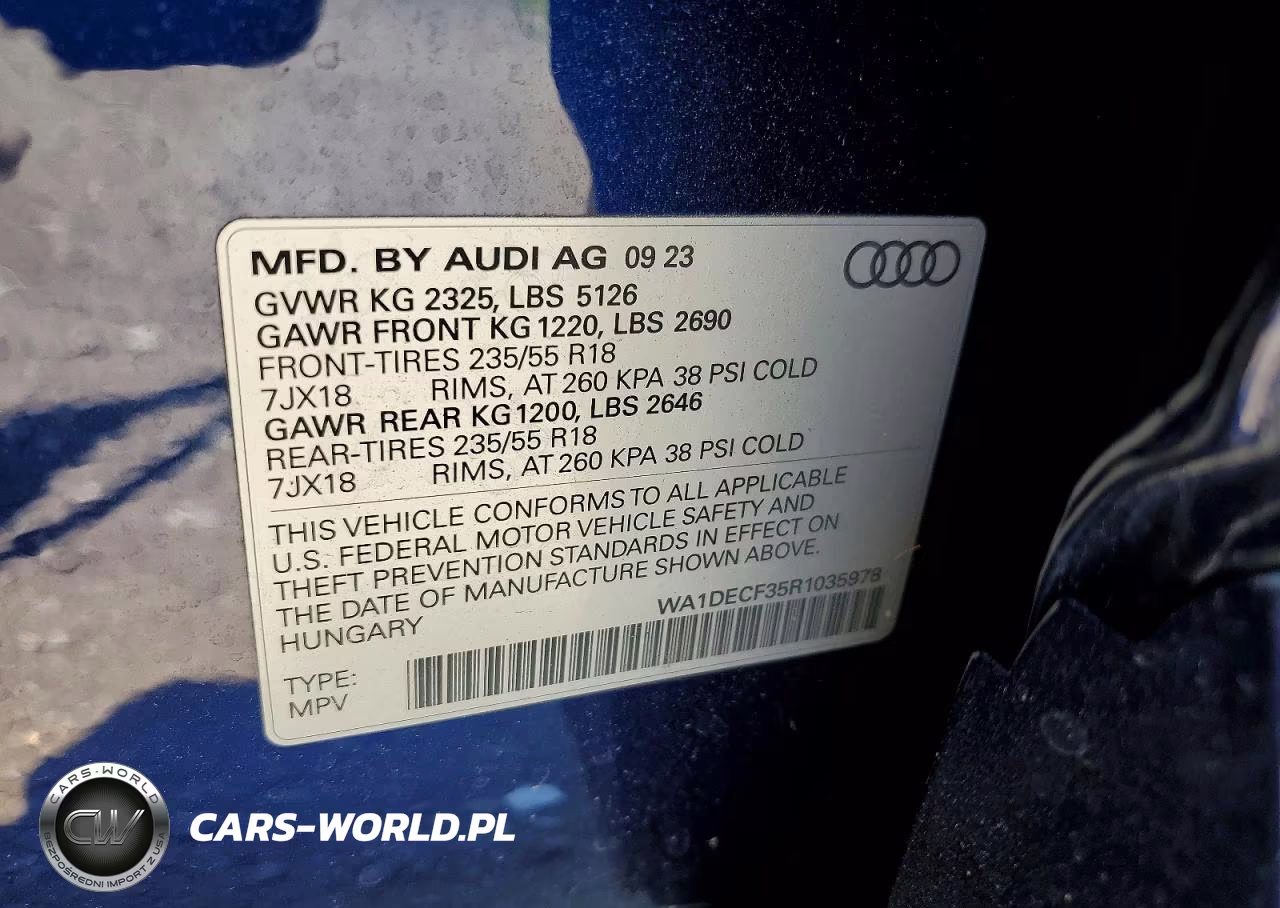 2024 Audi Q3 Premium S Line 45 VIN:WA1DECF35R1035978 - 14