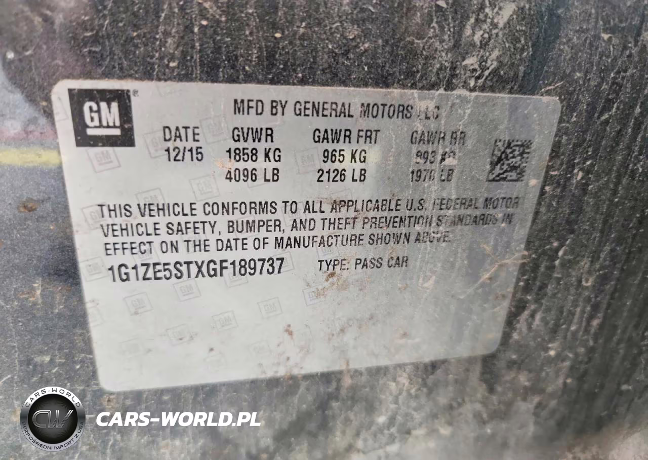 2016 Chevrolet Malibu Lt VIN:1G1ZE5STXGF189737 - 12