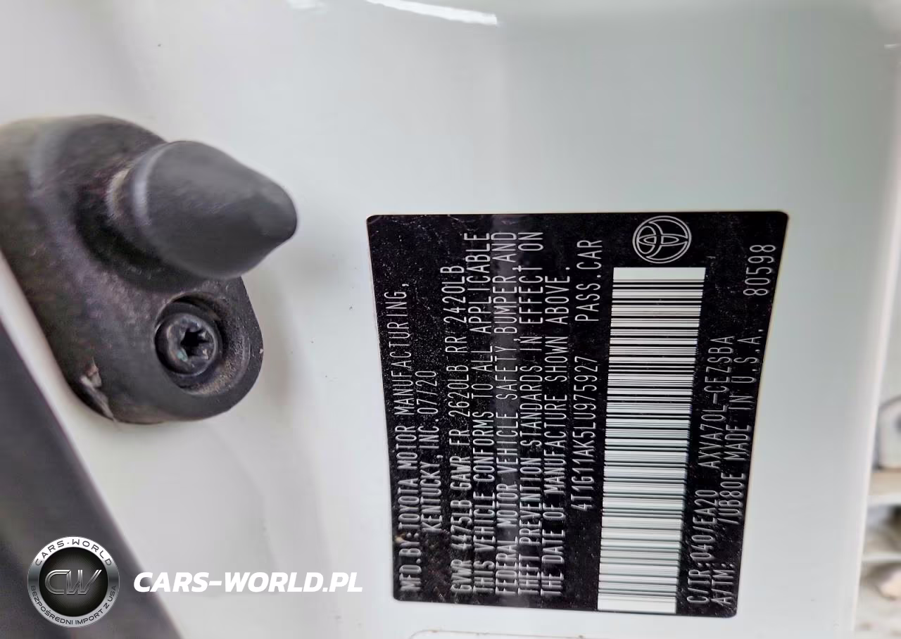 2020 Toyota Camry Se VIN:4T1G11AK5LU975927 - 12