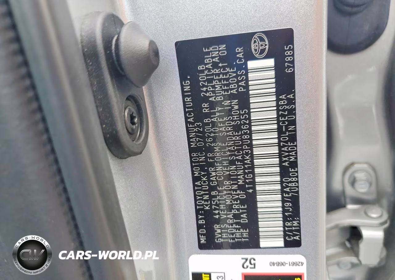 2023 Toyota Camry Se VIN:4T1G11AK3PU836255 - 12