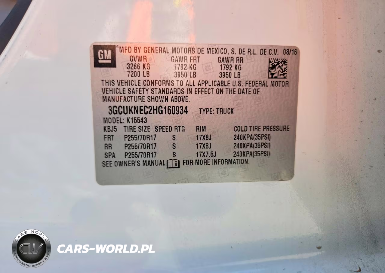 2017 Chevrolet Silverado K1500 VIN:3GCUKNEC2HG160934 - 12