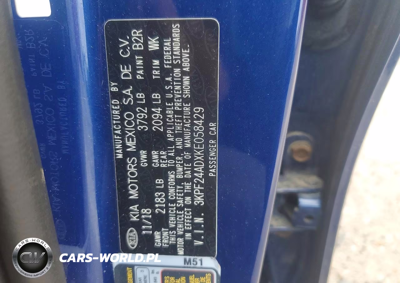 2019 Kia Forte Lxs VIN:3KPF24ADXKE058429 - 12