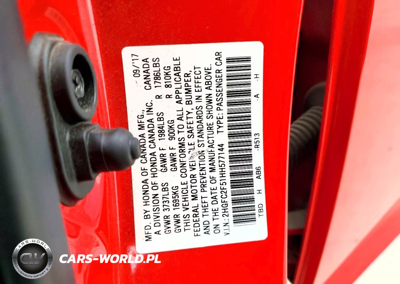 2017 Honda Civic Lx VIN:2HGFC2F51HH577144 - 12
