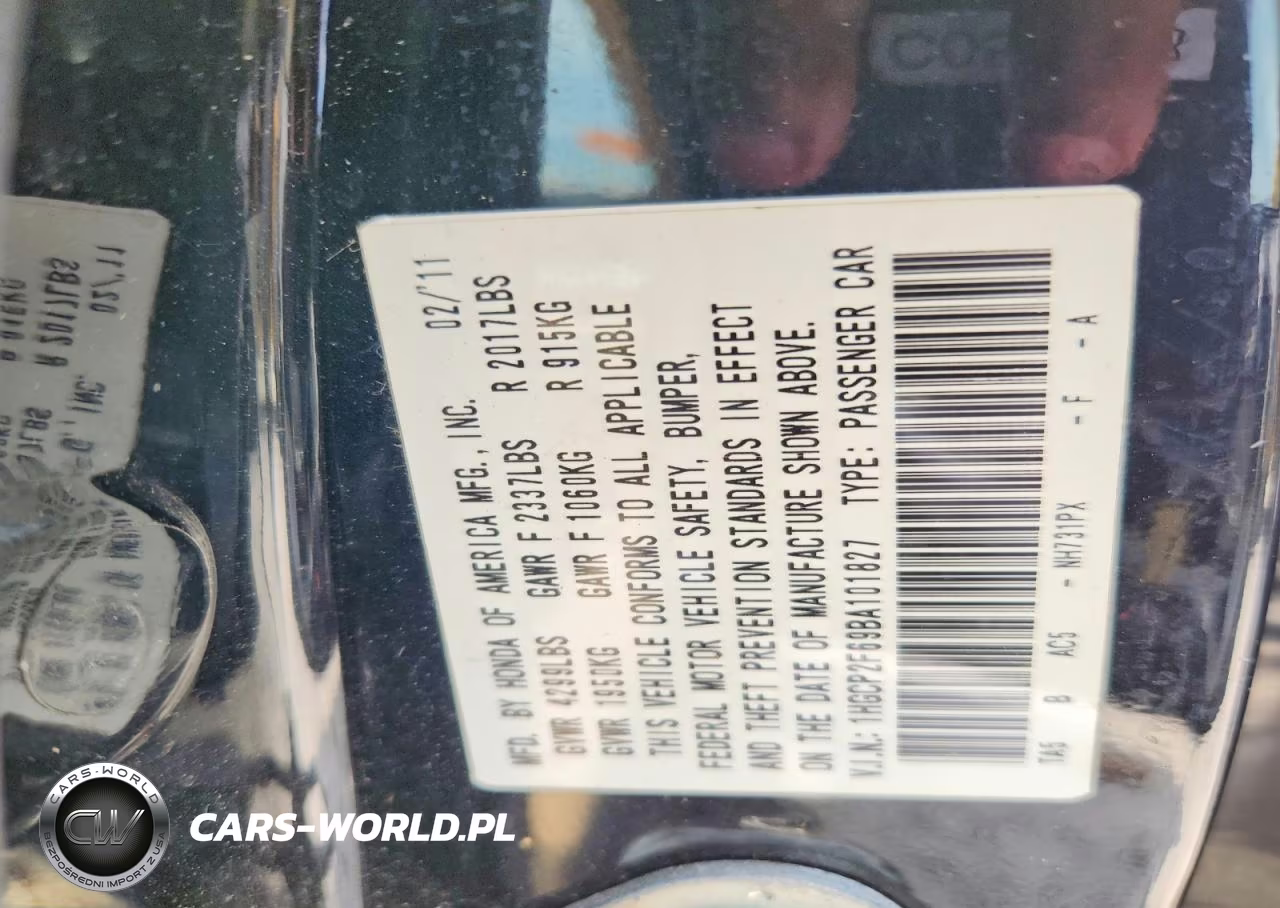 2011 Honda Accord Se VIN:1HGCP2F69BA101827 - 12