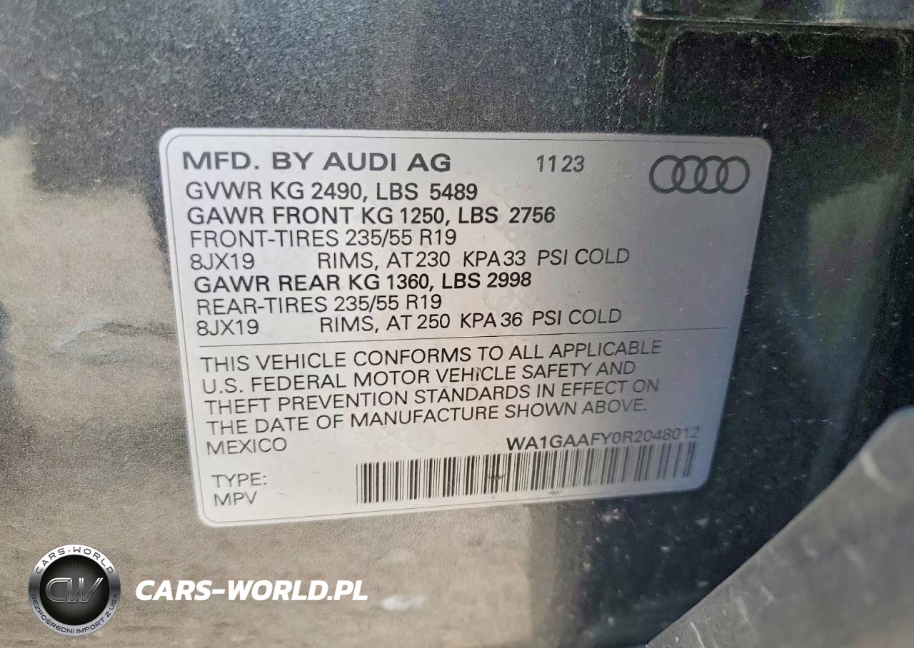 2024 Audi Q5 Premium 45 VIN:WA1GAAFY0R2048012 - 12