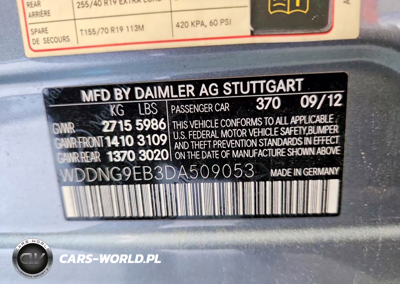 2013 Mercedes-Benz S 550 4Matic VIN:WDDNG9EB3DA509053 - 12