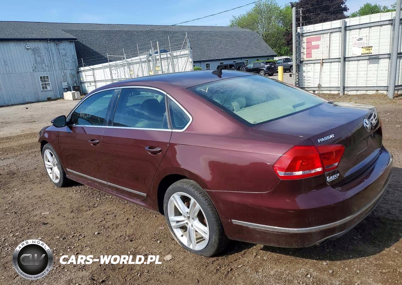 2012 Volkswagen Passat Sel VIN:1VWCN7A34CC049525 - 2
