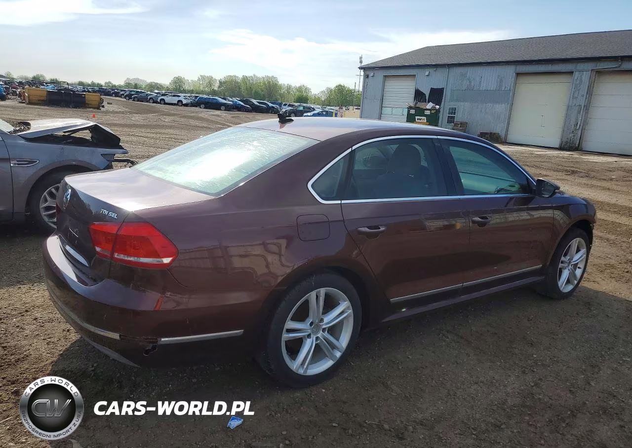 2012 Volkswagen Passat Sel VIN:1VWCN7A34CC049525 - 3