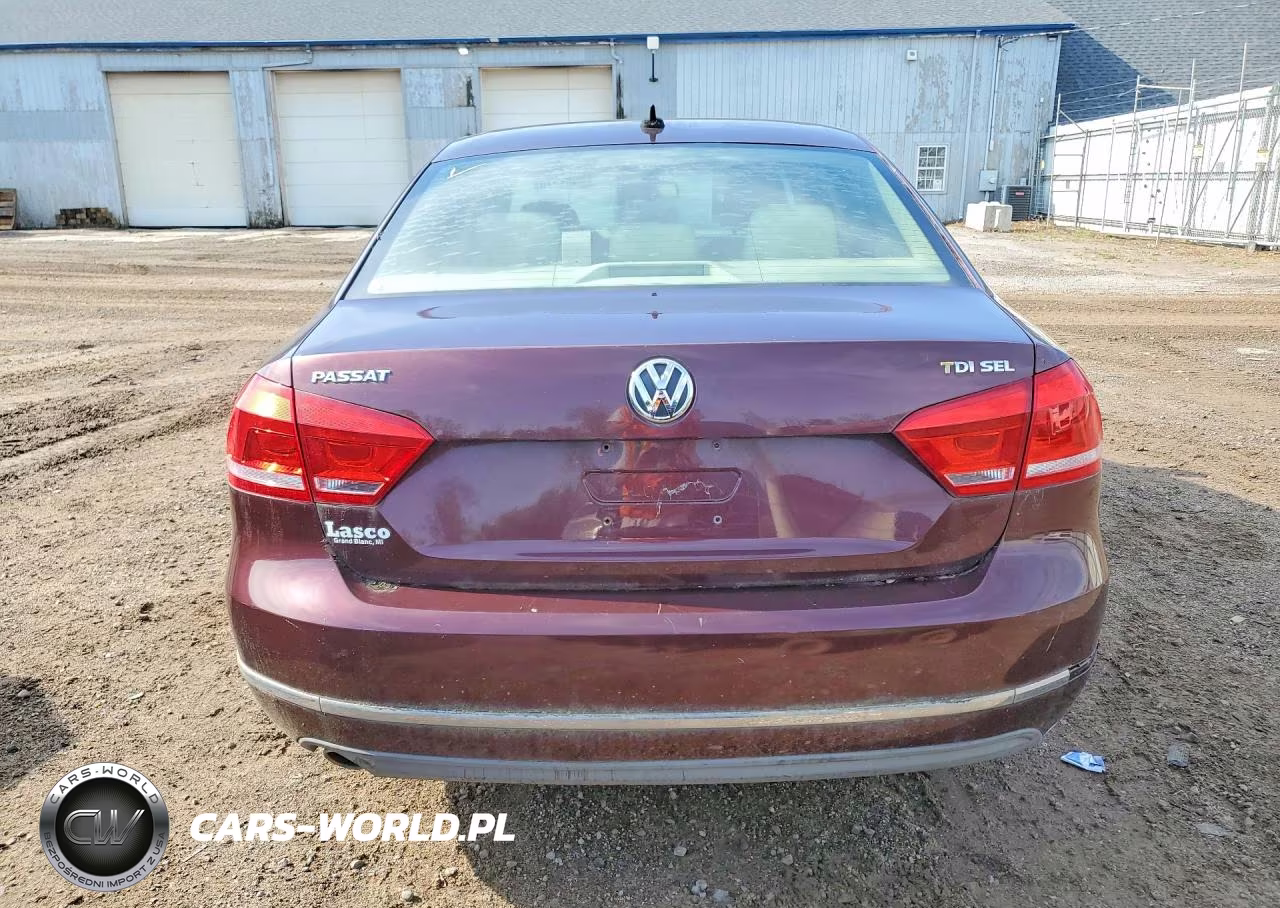 2012 Volkswagen Passat Sel VIN:1VWCN7A34CC049525 - 6