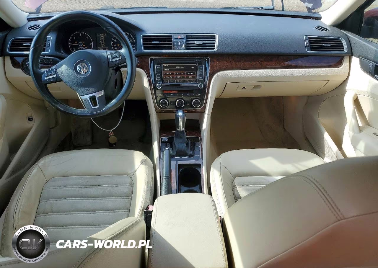 2012 Volkswagen Passat Sel VIN:1VWCN7A34CC049525 - 8