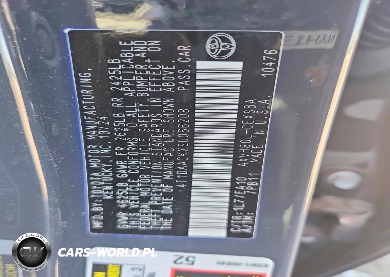 2025 Toyota Camry Se VIN:4T1DAACKXSU066208 - 12