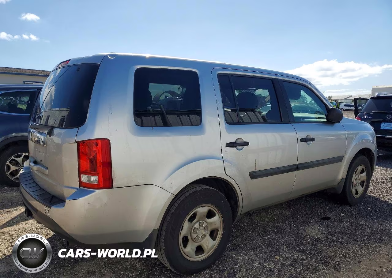 2014 Honda Pilot Lx VIN:5FNYF3H24EB014422 - 3