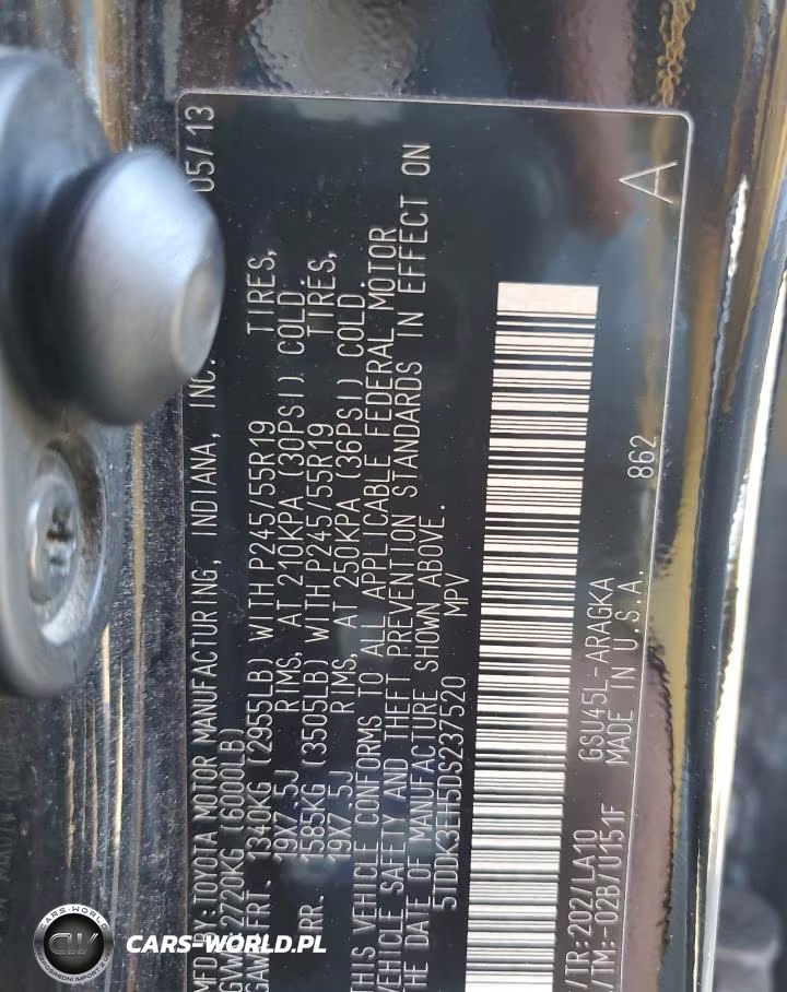 2013 Toyota Highlander Limited VIN:5TDDK3EH5DS237520 - 13