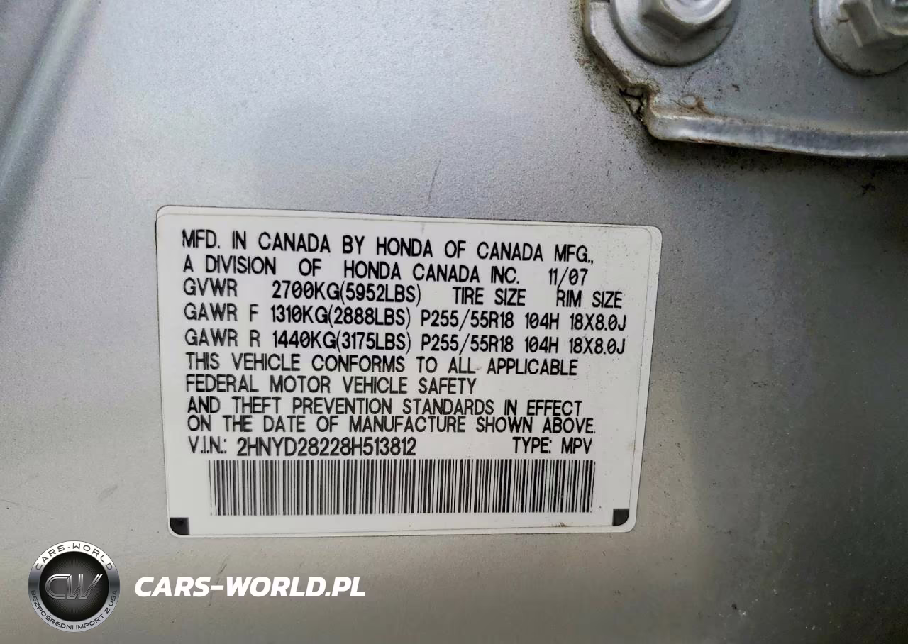 2008 Acura Mdx VIN:2HNYD28228H513812 - 13