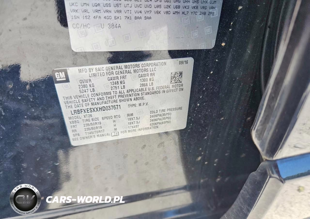 2017 Buick Envision Premium VIN:LRBFXESXXHD037671 - 13