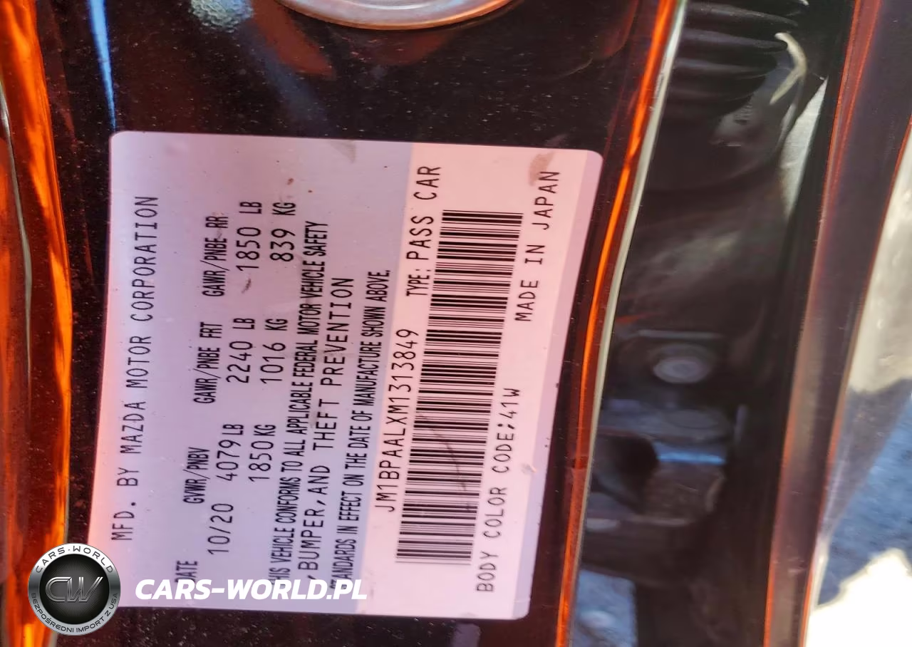 2021 Mazda 3 VIN:JM1BPAALXM1313849 - 12