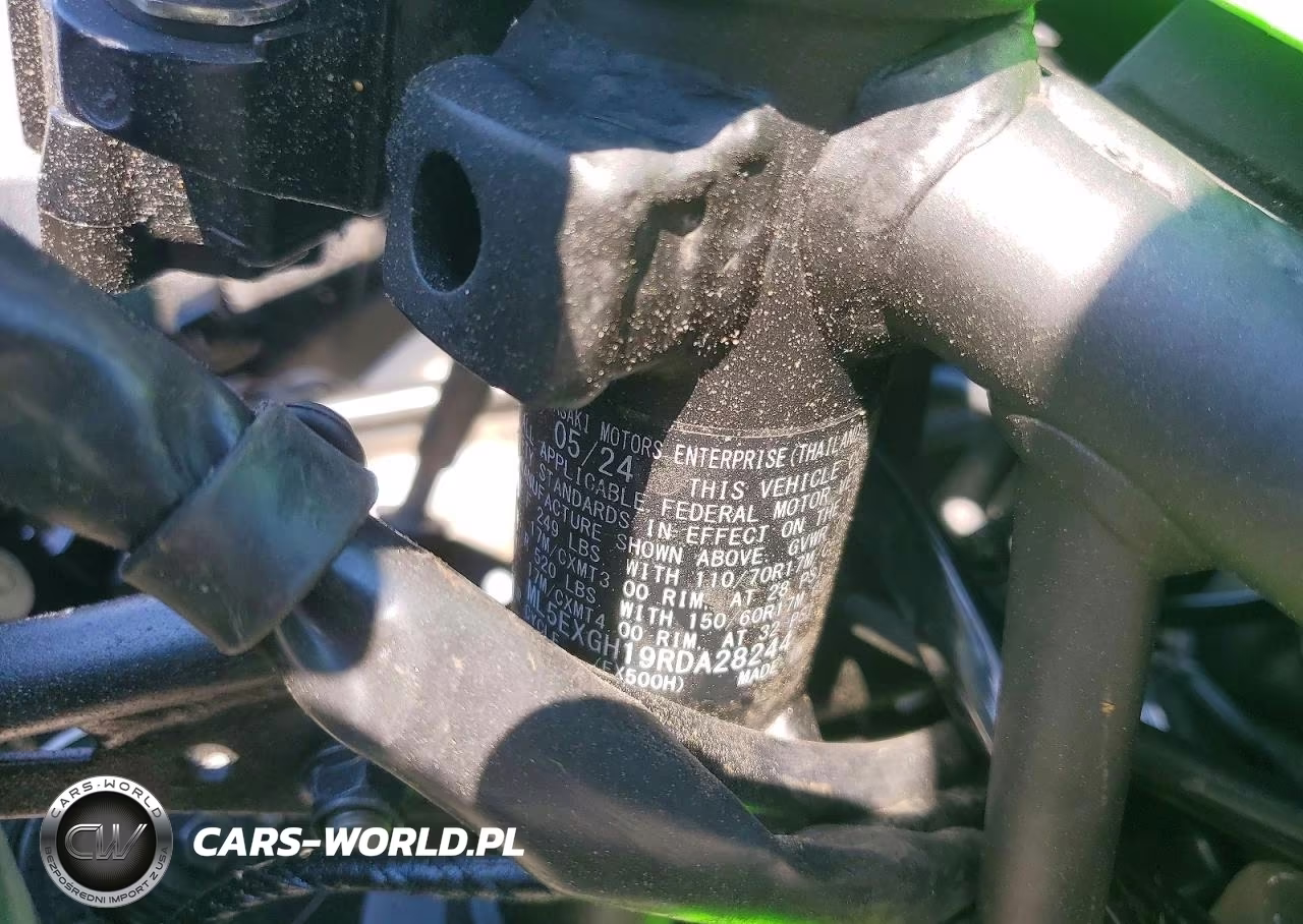 2024 Kawasaki Ex500 H VIN:ML5EXGH19RDA28244 - 8