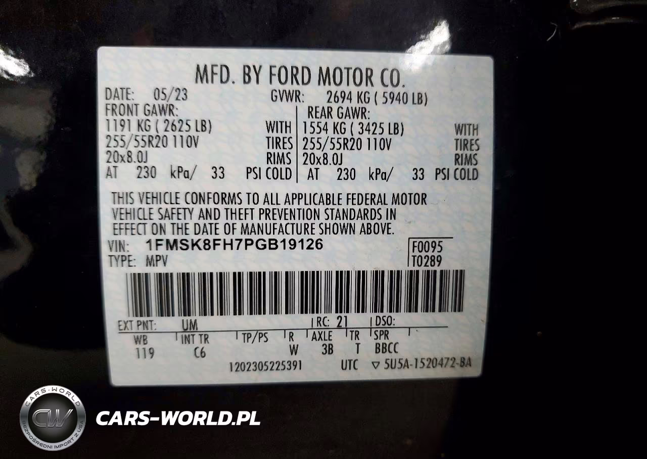 2023 Ford Explorer Limited VIN:1FMSK8FH7PGB19126 - 13